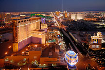 Aerial view of Las Vegas Boulevard. Las Vegas, Nevada, USA. - Photo #13679