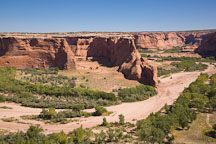 Dry and sandy riverbed. Canyon de Chelly, Arizona. - Photo #18183