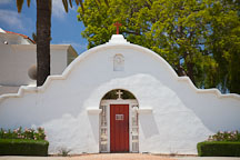 Cemetery entrance. Mission San Luis Rey, California. - Photo #26584