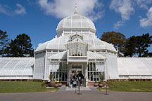Entrance to the Conservatory of Flowers. Golden Gate Park, San Francisco, California, USA. - Photo #3485