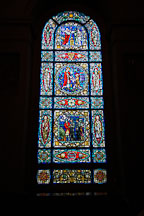 Stained glass. Basilica of the assumption of the blessed virgin Mary. Baltimore, Maryland, USA. - Photo #3887