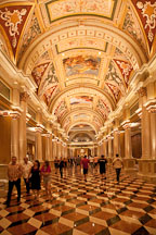 Inside view of the lobby at the Venetian Hotel, Resort, Casino. Las Vegas, Nevada. - Photo #19988