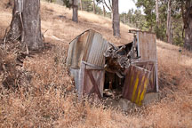 Run down storage shed. Angel Island, California. - Photo #21990