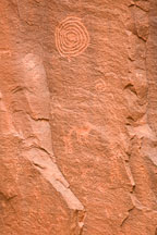 Spiral petroglyph at V-bar-V ranch. Arizona, USA. - Photo #17790