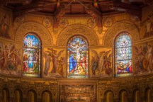 Stained glass in the Memorial Church. Stanford, California. - Photo #32091