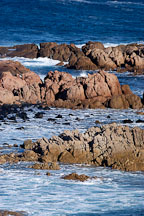 Waves crashing over costal rocks. Pyramid rock, Philip Island, Australia. - Photo #1491