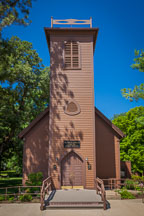 Little brown church in the vale. Nashua, Iowa. - Photo #32994