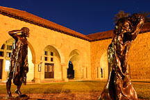 The Burghers of Calais are spaced apart at Stanford University. Stanford, California. - Photo #2294