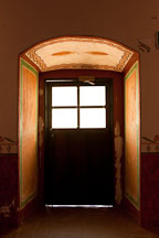 Backlit doorway at Mission San Luis Rey. Oceanside, California. - Photo #26595