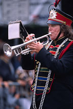 Trumpet player at Carnaval's grand parade. San Francisco. - Photo #1095