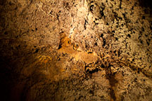 Cave ceiling with lavacicles. Mushpot Cave, Lava Beds NM, California. - Photo #27296
