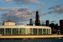Shedd Aquarium, at dawn. Chicago, Illinois, USA. - Photo #10696