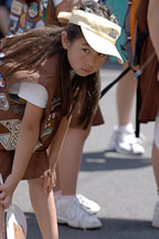 Young girl at the cherry blossom festival grand parade. Japantown, San Francisco, California, USA. - Photo #3699