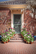 Door with flowers. Filoli Gardens, California. - Photo #24599