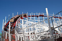 Roller coaster. Santa Cruz, California, USA. - Photo #3799