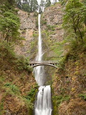 Multnomah Falls. Columbia River Gorge, Oregon. - Photo #28299