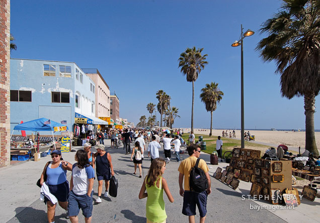 People by Venice beach. California, USA.