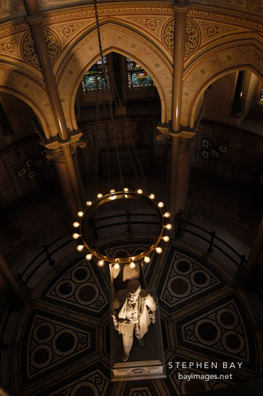 Statue of president James A. Garfield. Garfield monument, Lake View Cemetery, Cleveland, Ohio, USA