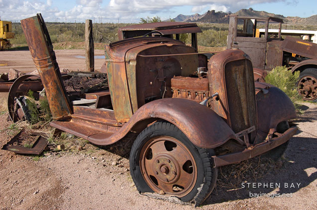 Abandoned car. Goldfield, Phoenix, Arizona, USA.