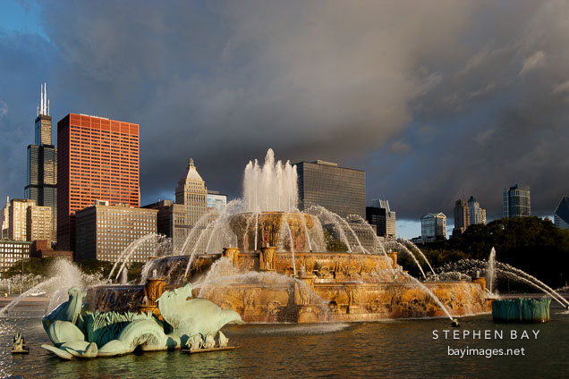 Buckingham Fountain. Grant Park, Chicago, Illinois, USA.