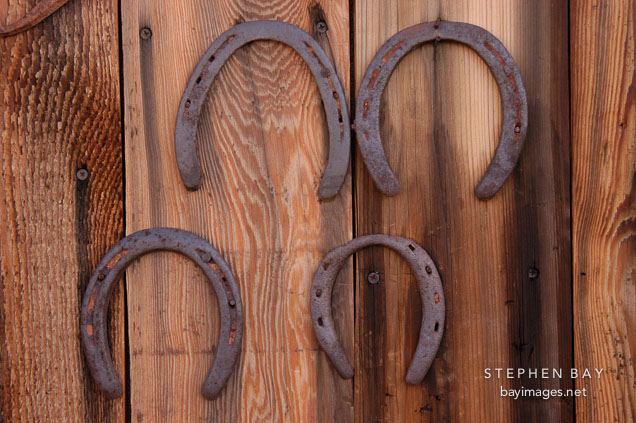 Horseshoes. Tortilla Flat, Arizona, USA.