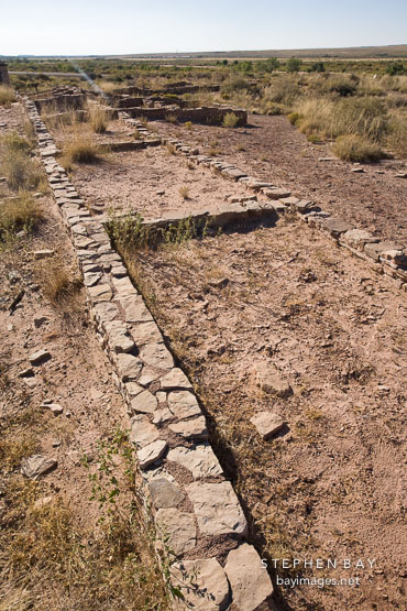 Remains of Puerco Pueblo. Petrified Forest, Arizona.