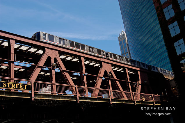 Subway train. Chicago, Illinois, USA.