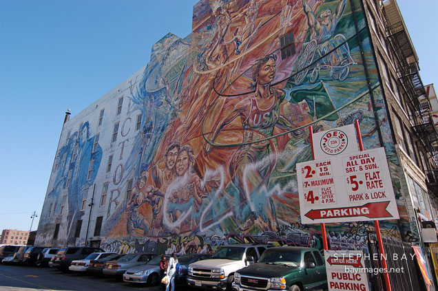 Parking lot. Los Angeles, California, USA.