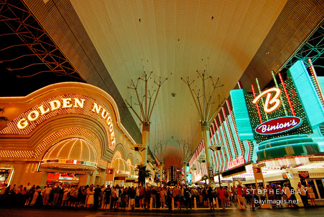 Golden Nugget and Binions. Las Vegas, Nevada, USA.