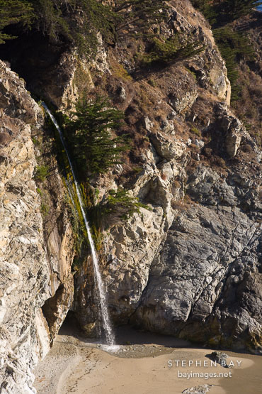 Close-up of the McWay Falls. Big Sur, California, USA.