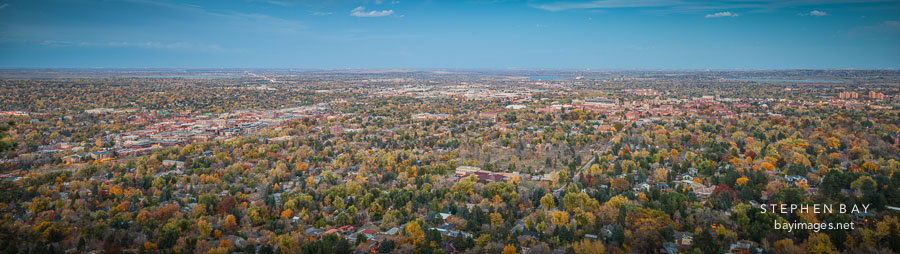 City of Boulder Colorado as seen from Panorama Point.