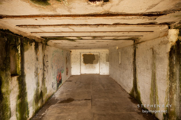 Interior room at Battery Russell. Fort Stevens, Oregon.