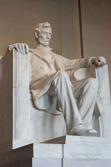 Statue of Abraham Lincoln. Lincoln memorial, Washington, D.C.