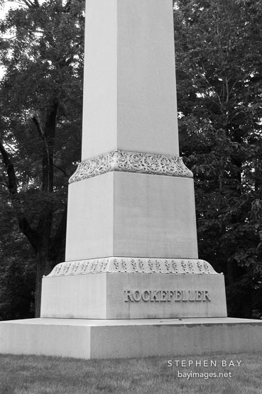 Rockefeller monument. Lake View Cemetery, Cleveland, Ohio, USA