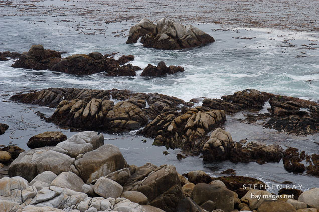 Rocky shoreline, 17-Mile drive, California, USA.