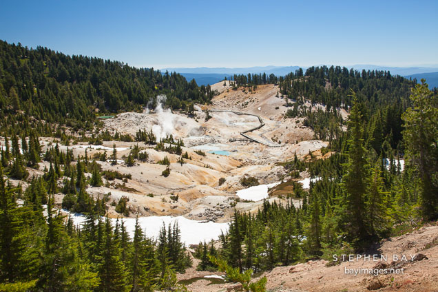 Bumpass Hell. Lassen NP, California.