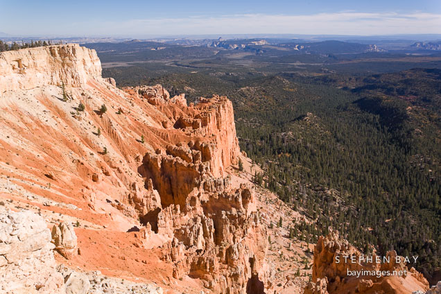 Cliff erosion at Yovimpa Point, Bryce Canyon NP, Utah.