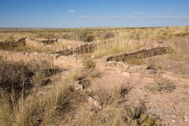 Puerco Pueblo ruins. Petrified Forest NP, Arizona.