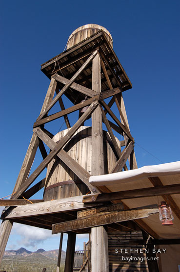 Water tower. Goldfield, Phoenix, Arizona, USA.