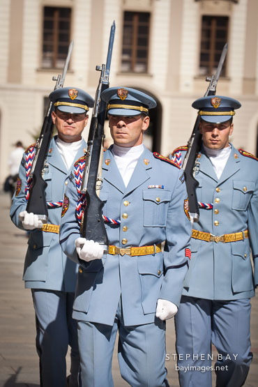 Prague Castle guard. Prague, Czech Republic.