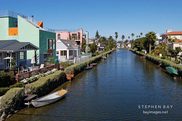 Venice canals. Venice, California, USA.
