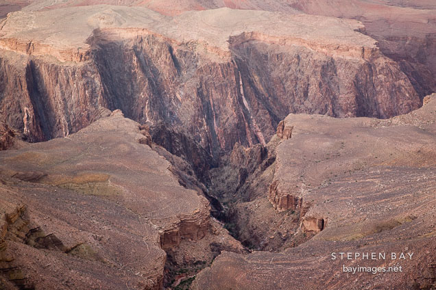 Colorado River cuts through the Grand Canyon. Grand Canyon NP, Arizona.