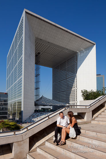 La Defense's Grande Arche. Paris, France.