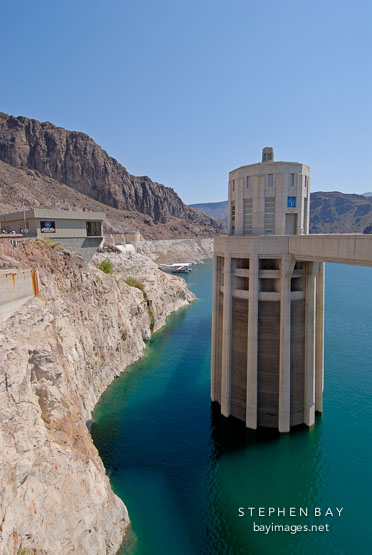 Intake tower. Hoover Dam, Nevada and Arizona, USA.