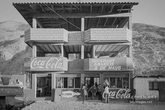 Partially constructed restaurant building. Urubamba, Peru.