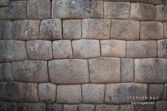 Incan wall. Machu Picchu, Peru.