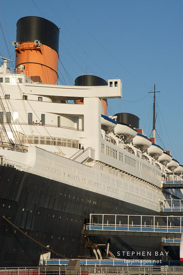 The Queen Mary hotel. Long Beach, California, USA.