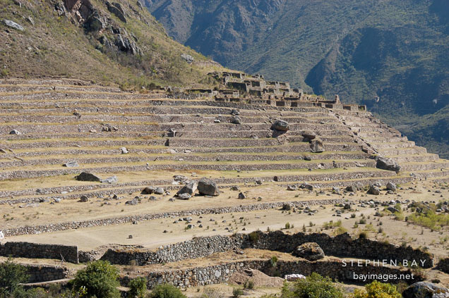 Patallaqta. Inca trail, Peru.
