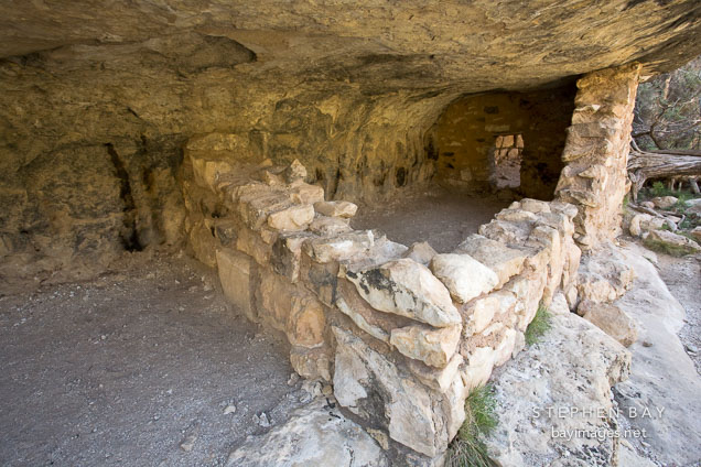 Remains of cliff dwelling. Walnut Canyon, Arizona.