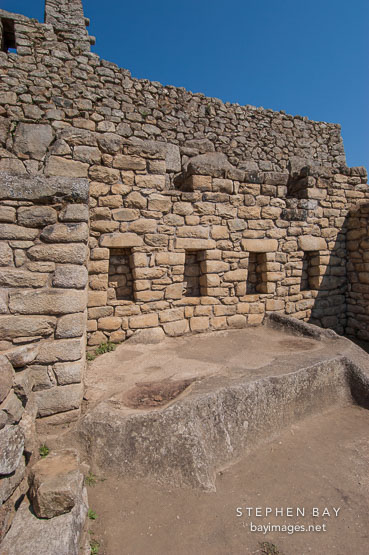 Room in urban sector. Machu Picchu. Peru